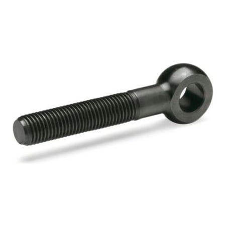 J.W. Winco Swing Bolt, Steel, Blackened, M12 Thrd Sz, 60 mm Thrd Lg, 112.5 mm Overall Lg 1524-M12-100